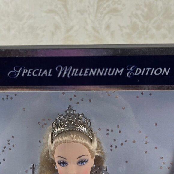 Millenium Princess Barbie Special Edition Doll Blue Velvet/Silver Sparkle Dress - Picture 5 of 13